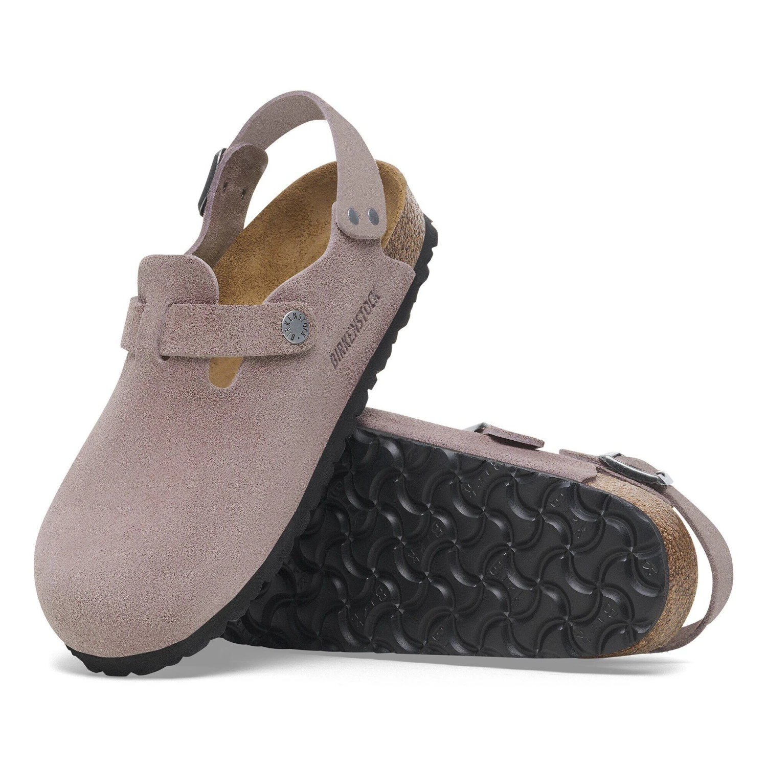 Birkenstock Tokio Suede Leather Faded Purple 6 Birkenstock Tokio Suede Leather Faded Purple - Image 6