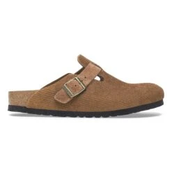 Birkenstock Boston Suede Embossed Corduroy Dark Tea -Birkenstock Shop 1028227 side
