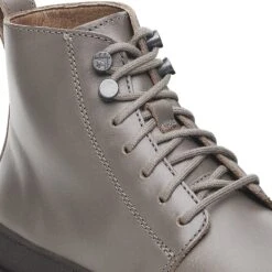 Birkenstock Prescott Lace Men Oiled Leather Concrete Gray -Birkenstock Shop 1028231 detail 1