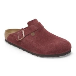 Birkenstock Boston Suede Leather Zinfandel