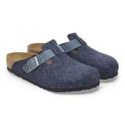 Birkenstock Boston Natural Leather-Felt Midnight Blue 10 Birkenstock Boston Natural Leather-Felt Midnight Blue -Birkenstock Shop 1028279 pair