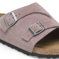 Birkenstock Zürich Suede Leather Faded Purple -Birkenstock Shop 1028309 detail 1