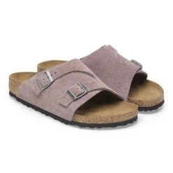 Birkenstock Zürich Suede Leather Faded Purple -Birkenstock Shop 1028309 pair