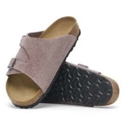 Birkenstock Zürich Suede Leather Faded Purple -Birkenstock Shop 1028309 sole