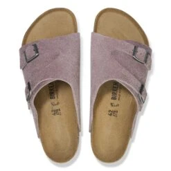 Birkenstock Zürich Suede Leather Faded Purple -Birkenstock Shop 1028309 top