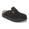 Boston Chunky Suede Leather Black/Black -Birkenstock Shop 1028317