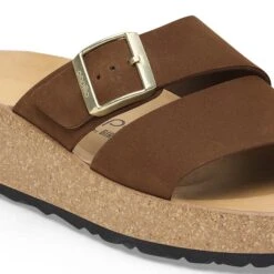 Almina Nubuck Leather Dark Tea -Birkenstock Shop 1028318 detail 1