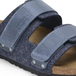 Birkenstock Uji Natural Leather-Felt Midnight Blue -Birkenstock Shop 1028352 detail 1