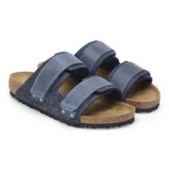 Birkenstock Uji Natural Leather-Felt Midnight Blue -Birkenstock Shop 1028352 pair