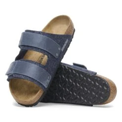 Birkenstock Uji Natural Leather-Felt Midnight Blue -Birkenstock Shop 1028352 sole