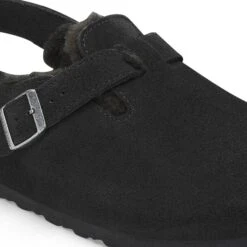 Birkenstock Tokio Shearling Suede Leather Black 10 Birkenstock Tokio Shearling Suede Leather Black -Birkenstock Shop 1028358 detail 1