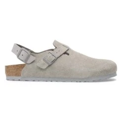 Birkenstock Tokio Suede Leather Stone Coin 8 Birkenstock Tokio Suede Leather Stone Coin -Birkenstock Shop 1028359 side