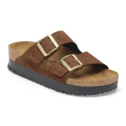 Arizona Flex Platform Nubuck Leather Dark Tea