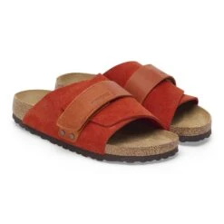 Birkenstock Kyoto Nubuck-Suede Leather Rust Brown -Birkenstock Shop 1028370 pair