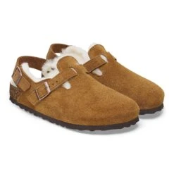 Birkenstock Tokio Shearling Suede Leather Mink 14 Birkenstock Tokio Shearling Suede Leather Mink -Birkenstock Shop 1028374 pair
