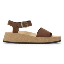 Glenda Nubuck Leather Dark Tea -Birkenstock Shop 1028378 side