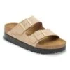 Arizona Flex Platform Nubuck Leather Sandcastle -Birkenstock Shop 1028379