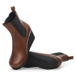 Ebba Slip On Leather Black/Cognac -Birkenstock Shop 1028385 sole