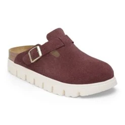 Boston Chunky Suede Leather Berry Crush