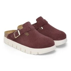 Boston Chunky Suede Leather Berry Crush 15 Boston Chunky Suede Leather Berry Crush -Birkenstock Shop 1028395 pair
