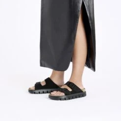 Arizona Chunky Suede Leather Black/Black 13 Arizona Chunky Suede Leather Black/Black -Birkenstock Shop 1028403 f look f
