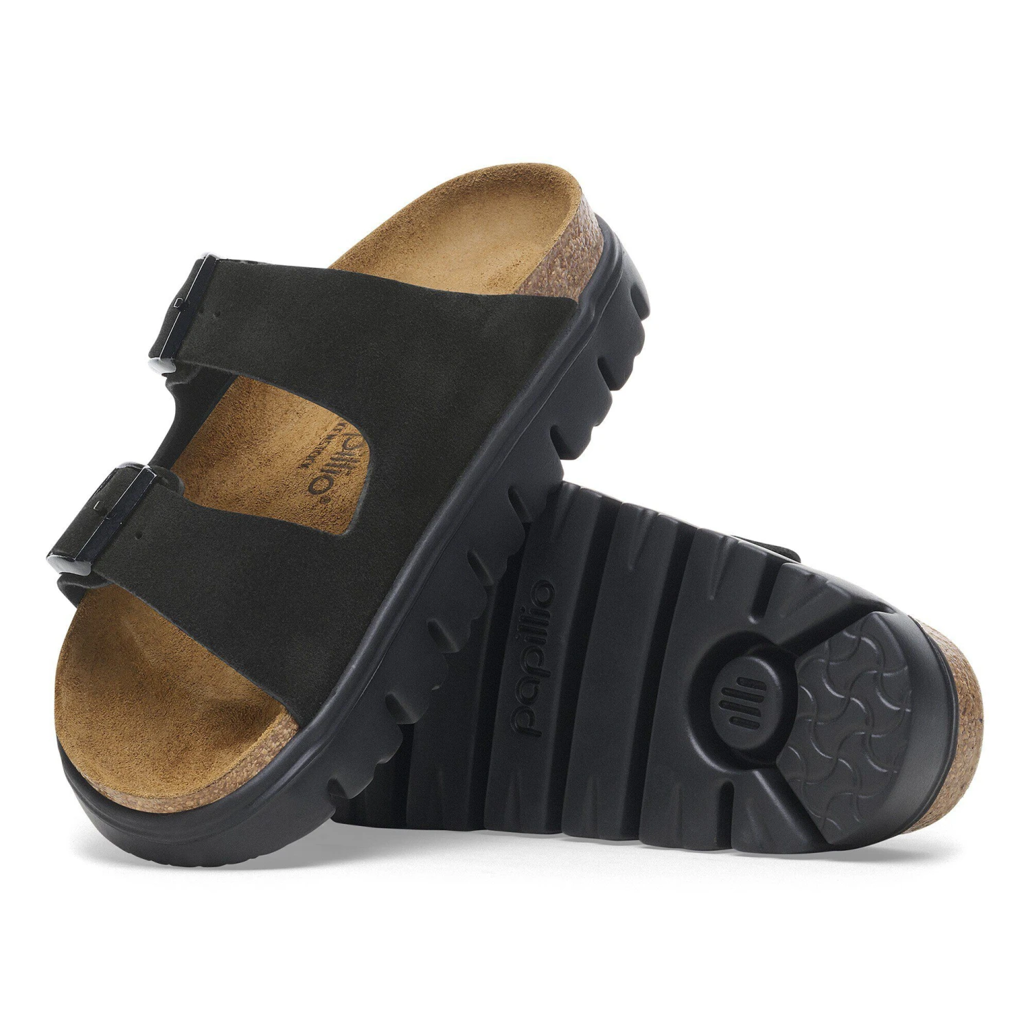 Arizona Chunky Suede Leather Black/Black 4 Arizona Chunky Suede Leather Black/Black - Image 4