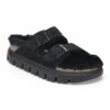 Arizona Chunky Shearling Suede Leather Black