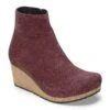 Ebba Suede Leather Berry Crush