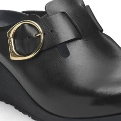 Fanny Ring-Buckle Leather Black/Black -Birkenstock Shop 1028423 detail 1