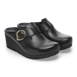 Fanny Ring-Buckle Leather Black/Black -Birkenstock Shop 1028423 pair
