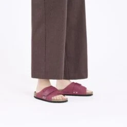 Birkenstock Kyoto Nubuck Leather Berry Crush -Birkenstock Shop 1028562 f look f