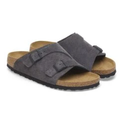 Birkenstock Zürich Suede Leather Velvet Grey -Birkenstock Shop 1028586 pair