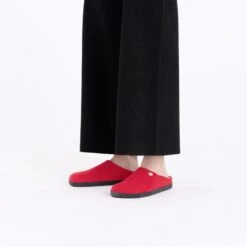 Birkenstock Zermatt Shearling Wool Felt Active Red -Birkenstock Shop 1028594 f look f