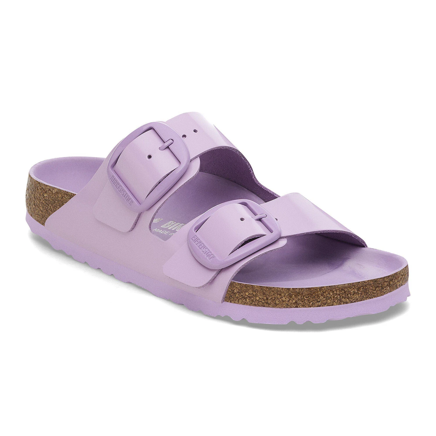 Birkenstock Arizona Big Buckle Natural Leather Patent High-Shine Crocus Tonal Buckle 1 Birkenstock Arizona Big Buckle Natural Leather Patent High-Shine Crocus Tonal Buckle