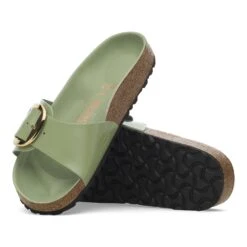 Birkenstock Madrid Big Buckle Natural Leather Patent High-Shine Green Tea 14 Birkenstock Madrid Big Buckle Natural Leather Patent High-Shine Green Tea -Birkenstock Shop 1028609 sole