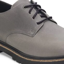 Birkenstock Highwood Lace Low Leather Graphite -Birkenstock Shop 1028616 detail 1