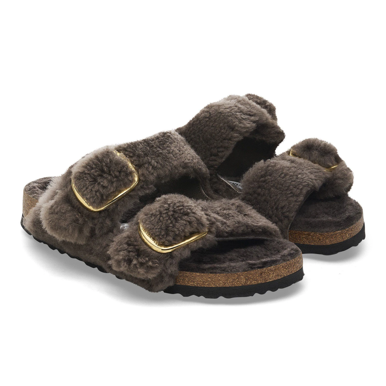Birkenstock Arizona Big Buckle Shearling Concrete Gray 5 Birkenstock Arizona Big Buckle Shearling Concrete Gray - Image 5
