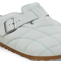 Birkenstock Boston Quilted Suede Leather Aqua 11 Birkenstock Boston Quilted Suede Leather Aqua -Birkenstock Shop 1028754 detail 1