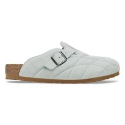 Birkenstock Boston Quilted Suede Leather Aqua 8 Birkenstock Boston Quilted Suede Leather Aqua -Birkenstock Shop 1028754 side