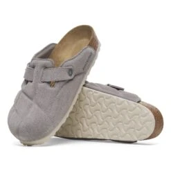 Birkenstock Boston Quilted Suede Leather Stone Coin 11 Birkenstock Boston Quilted Suede Leather Stone Coin -Birkenstock Shop 1028810 sole