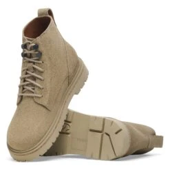 Birkenstock Highwood Lace Mid Men Suede Leather Taupe -Birkenstock Shop 1028920 sole