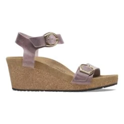 Soley Ring-Buckle Oiled Leather Lavender -Birkenstock Shop 1029043 side