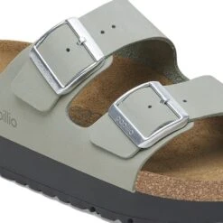 Arizona Flex Platform Nubuck Leather Pure Sage 11 Arizona Flex Platform Nubuck Leather Pure Sage -Birkenstock Shop 1029049 detail 1
