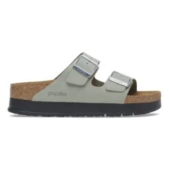 Arizona Flex Platform Nubuck Leather Pure Sage 9 Arizona Flex Platform Nubuck Leather Pure Sage -Birkenstock Shop 1029049 side