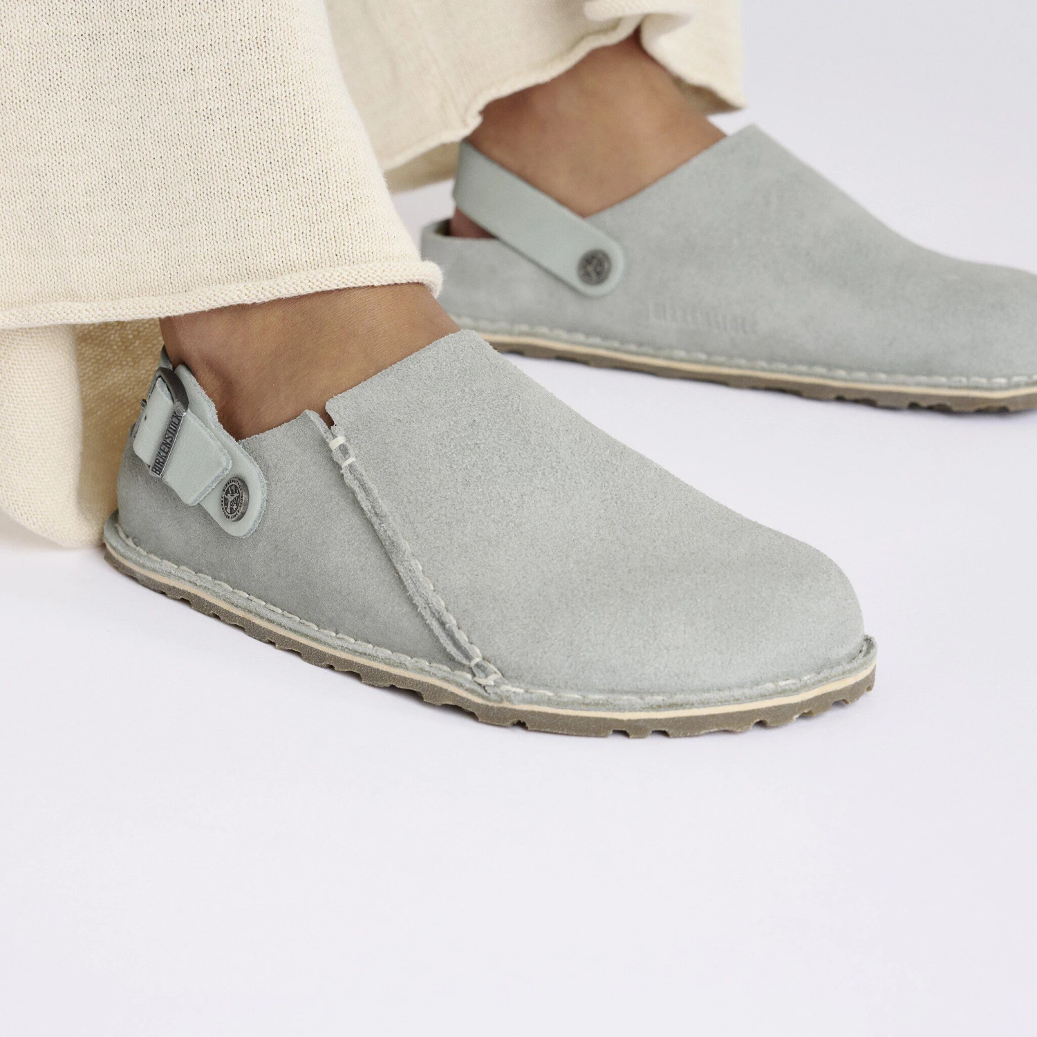 Birkenstock Lutry Premium Suede Suede Leather Pure Sage 8 Birkenstock Lutry Premium Suede Suede Leather Pure Sage - Image 8