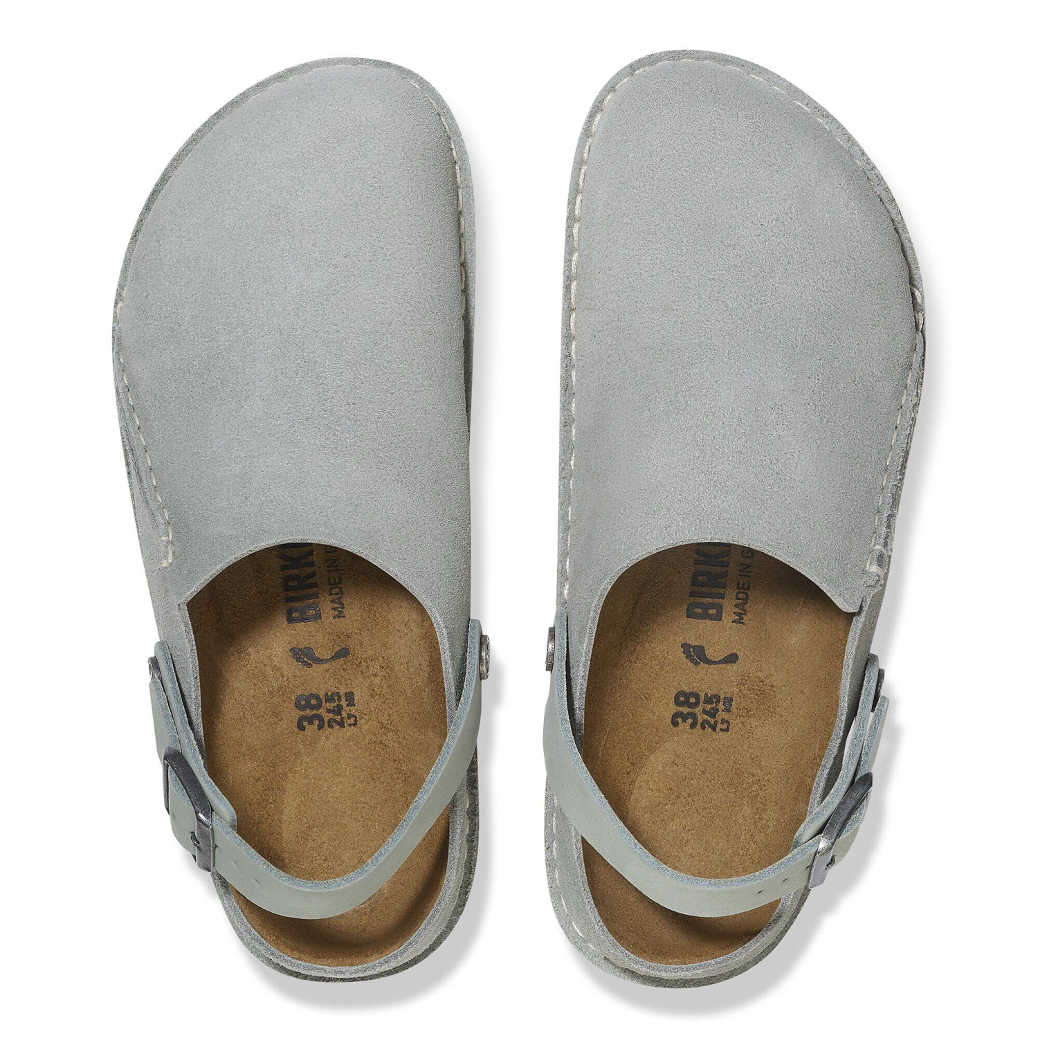 Birkenstock Lutry Premium Suede Suede Leather Pure Sage 2 Birkenstock Lutry Premium Suede Suede Leather Pure Sage - Image 2