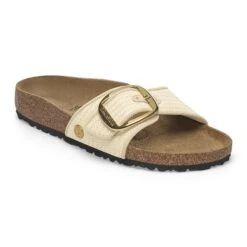 Birkenstock Madrid Big Buckle Raffia Textile Raffia Naturale