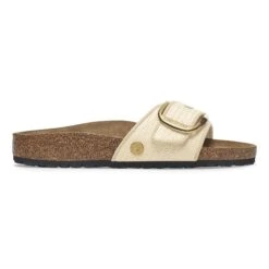 Birkenstock Madrid Big Buckle Raffia Textile Raffia Naturale -Birkenstock Shop 1029063 side