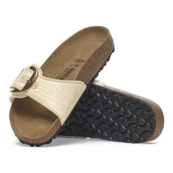 Birkenstock Madrid Big Buckle Raffia Textile Raffia Naturale -Birkenstock Shop 1029063 sole