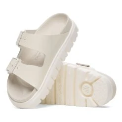 Arizona Chunky Leather Eggshell -Birkenstock Shop 1029067 sole